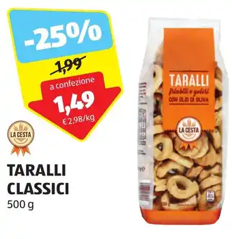 ALDI TARALLI CLASSICI 500 g offerta