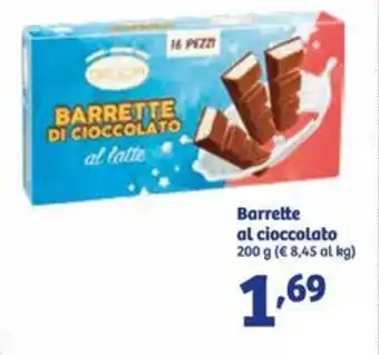 In'S Mercato Barrette al cioccolato 200 g offerta
