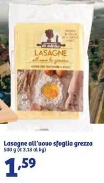In'S Mercato Lasagne all'uovo sfoglia grezza 500 g offerta
