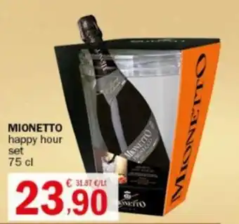 Crai MIONETTO happy hour set 75 cl offerta
