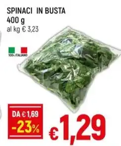 Famila SPINACI IN BUSTA 400 g offerta