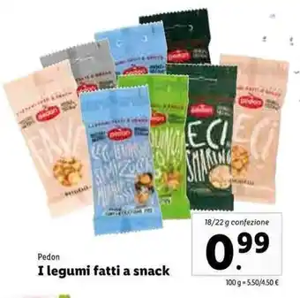 Lidl Pedon I legumi fatti a snack 18/22g offerta