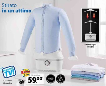 Lidl Cleanmaxx Stiracamicie offerta