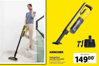 Lidl Karcher Aspirapolvere portatile ricaricabile offerta