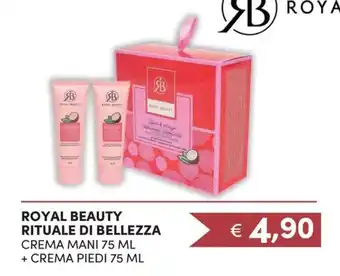 La Saponeria ROYAL BEAUTY RITUALE DI BELLEZZA CREMA MANI 75 ML + CREMA PIEDI 75 ML offerta