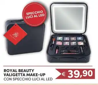 La Saponeria ROYAL BEAUTY VALIGETTA MAKE-UP CON SPECCHIO LUCI AL LED offerta