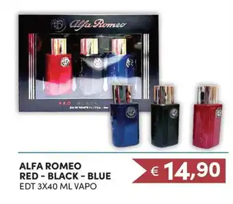 ALFA ROMEO RED - BLACK - BLUE EDT 3X40 ML VAPO
