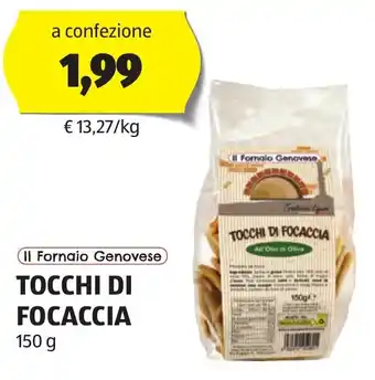 ALDI Il Fornaio Genovese TOCCHI DI FOCACCIA 150 g offerta
