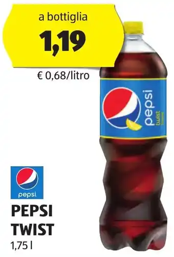 ALDI PEPSI TWIST 1,75 l offerta