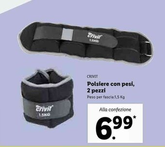 Lidl Crivit Polsiere con pesi, 2 pezzi offerta