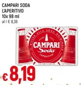 Famila CAMPARI SODA L'APERITIVO 10x 98 ml offerta