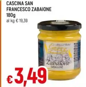 Famila CASCINA SAN FRANCESCO ZABAIONE 180g offerta