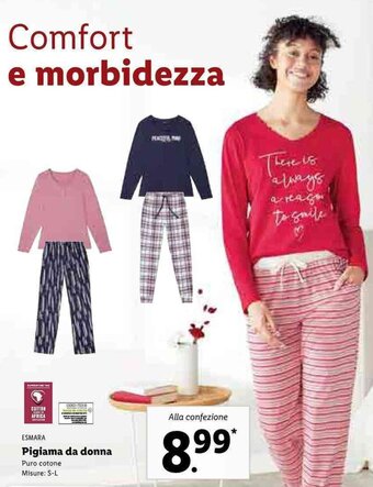 Lidl Esmara Pigiama da donna S-L offerta