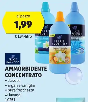 ALDI AMMORBIDENTE CONCENTRATO 41 lavaggi 1,025 L offerta
