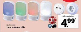 Lidl Livarno Home Luce notturna LED offerta