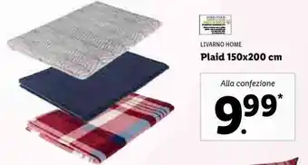 Lidl Livarno Home Plaid 150x200cm offerta