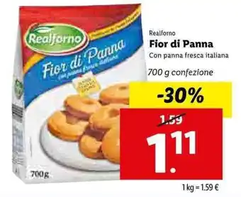 Lidl Realforno Fior di Panna 700g offerta