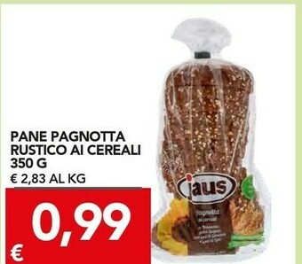 TuoDi Jaus Pane Pagnotta Rustico Ai Cereali 350 G offerta