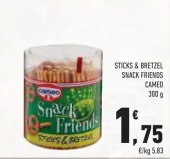 Conad STICKS & BRETZEL SNACK FRIENDS CAMEO 300 g offerta