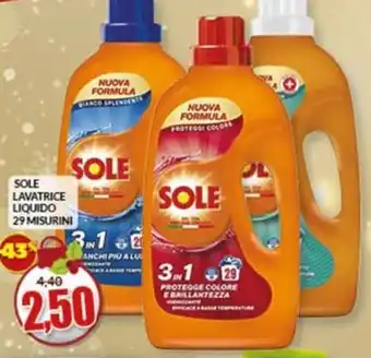 Risparmio Casa SOLE LAVATRICE LIQUIDO 29 MISURINI offerta
