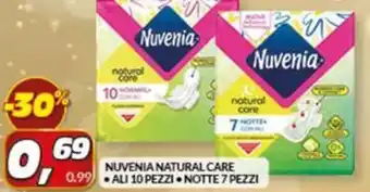 Risparmio Casa NUVENIA NATURAL CARE ALI 10 PEZZI NOTTE 7 PEZZI offerta