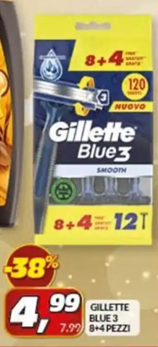 Risparmio Casa GILLETTE BLUE 3 8+4 PEZZI offerta