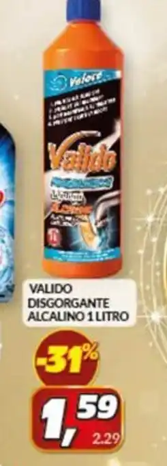 Risparmio Casa VALIDO DISGORGANTE ALCALINO 1 LITRO offerta