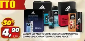 Risparmio Casa ADIDAS COFANETTO UOMO DOCCIA SCHAMPOO VISO 250 ML E DEODORANTE SPRAY 150 ML ASSORTITI offerta