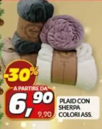 Risparmio Casa PLAID CON SHERPA COLORI ASS. offerta