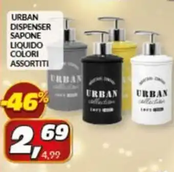 Risparmio Casa URBAN DISPENSER SAPONE LIQUIDO COLORI ASSORTITI offerta