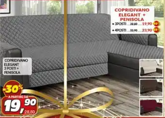 Risparmio Casa COPRIDIVANO ELEGANT 3 POSTI + PENISOLA offerta