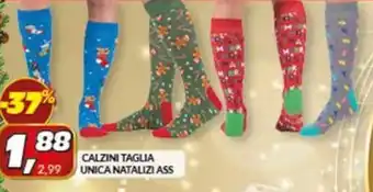 Risparmio Casa CALZINI TAGLIA UNICA NATALIZI ASS offerta