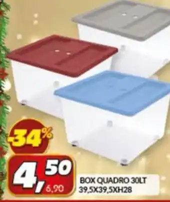 BOX QUADRO 30LT 39,5X39,5XH28
