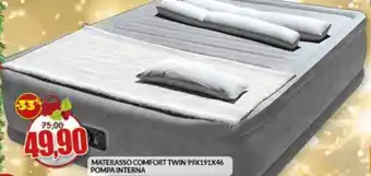 Risparmio Casa MATERASSO COMFORT TWIN 99X191X46 POMPA INTERNA offerta