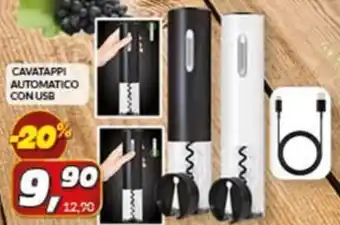 Risparmio Casa CAVATAPPI AUTOMATICO CON USB offerta