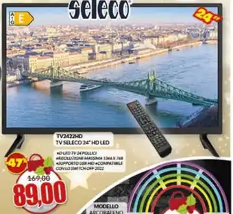 Risparmio Casa TV SELECO 24" HD LED offerta