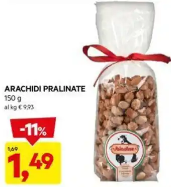 DPiù ARACHIDI PRALINATE 150 g offerta