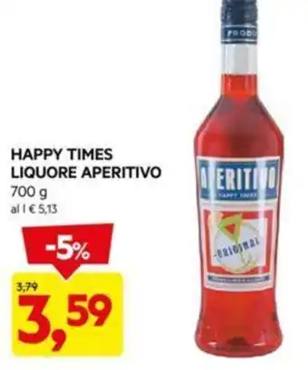 DPiù HAPPY TIMES LIQUORE APERITIVO 700 g offerta