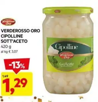 VERDEROSSO ORO CIPOLLINE SOTT'ACETO 420 g