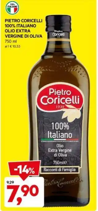 DPiù PIETRO CORICELLI OLIO EXTRA VERGINE DI OLIVA 750 ml offerta