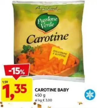 DPiù CAROTINE BABY 450 g offerta