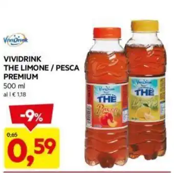 DPiù VIVIDRINK THE LIMONE/ PESCA PREMIUM 500 ml offerta
