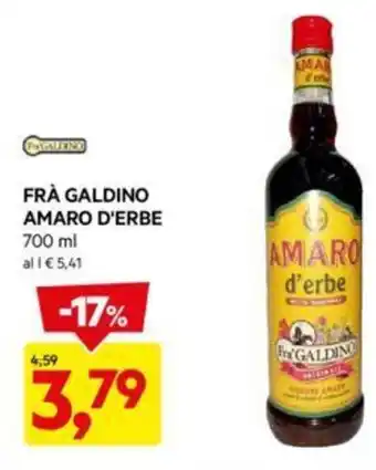 DPiù FRÀ GALDINO AMARO D'ERBE 700 ml offerta