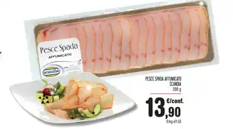 Spazio Conad PESCE SPADA AFFUMICATO SCANDIA 200 g offerta