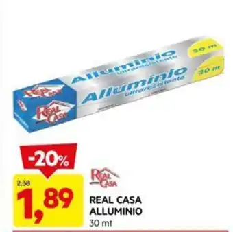 DPiù REAL CASA ALLUMINIO 30 mt offerta