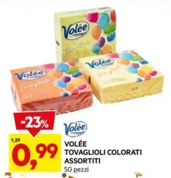 DPiù VOLÉE TOVAGLIOLI COLORATI ASSORTITI 50 pezzi offerta