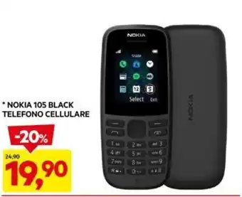 DPiù NOKIA 105 BLACK TELEFONO CELLULARE offerta