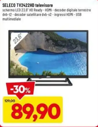 DPiù SELECO TV2422HD televisore offerta