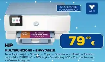 Euronics HP MULTIFUNZIONE - ENVY 7221E offerta