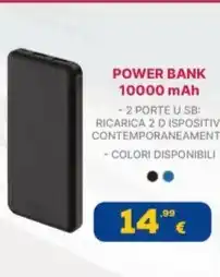 Euronics POWER BANK 10000 mAh offerta